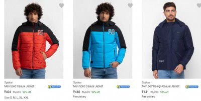 Spykar Mens Jackets Upto 94% Off | Starts ₹339