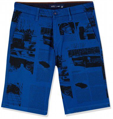 Spykar Mens Printed Slim Fit Trousers