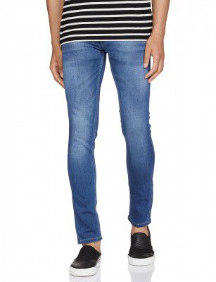 Spykar Men's Super Skinny Fit Low-Rise Jeans (Ankle length)