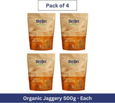 Sri Sri Tattva Food Essentials Combo Organic Jaggery Combo  (Organic Jaggery, 500g - 4 Qty)