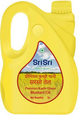 Sri Sri Tattva Premium Kachi Ghani Mustard Oil Can (5 L)