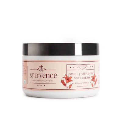 St. D'vence Sweet Meadow Soft Light Moisturizing Cream with Lily, Iris, Shea Butter & Aloe Vera - 200gms