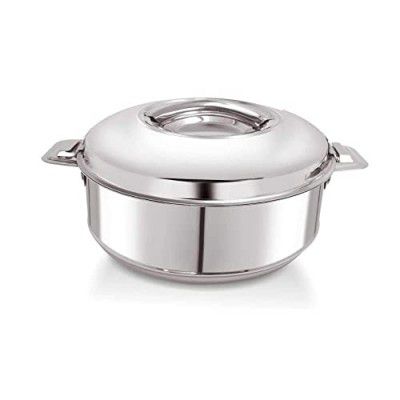 Stainless Steel Solid Casserole - Set of 1, Silver (1000ML)