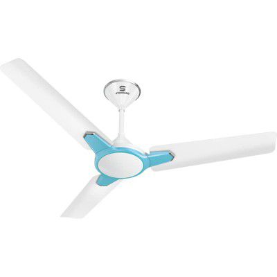 Standard Qite Pro ES 1200mm Contemporary Design Dust Resistant Ceiling Fan (Pearl White Baby Blue, Pack of 1)