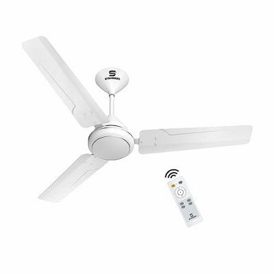 STANDARD Zinger 1200m BLDC Motor 5 Star Rated Ceiling Fan with Remote Control (Elegant White, Pack of 1)