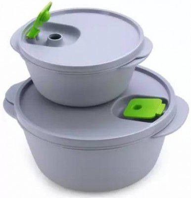 Starbust Plastic Utility Container - 2900 ml  (Pack of 2, Grey)