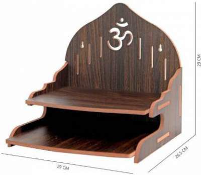 STASTORE Wooden Singhasan Temple for God -Wood Home Temple ( Height: 29 cm)