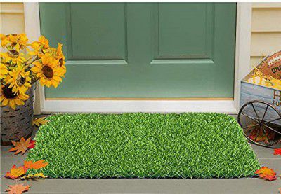 STATUS Artificial Grass Mat, Floor Mat, Door mat Natural Green (Doormat (12 X 18 inch))