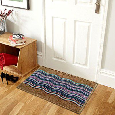 Status Nylon Door Mats in Kitchen Home Bedside Living Office Restaurant Entrance Area Anti Slip Floor Mat (15x23inch) (Brown)