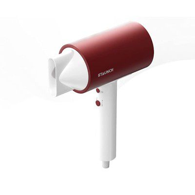 Staunch SHD-2020 1600W Hair Dryer, 2 Speed and Heat Settings with Cool Shot (Red, White)