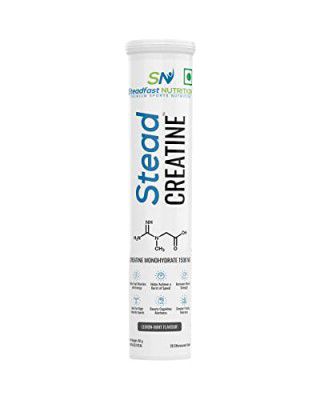 Steadfast Nutrition SteadCreatine | Creatine Monohydrate | The Energy Maximiser | Energy Booster | Pre Workout | 20 Effervescent Tablets per Tube (Lemon-mint, Pack of 1)