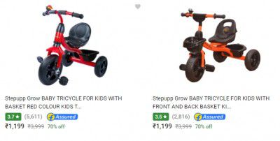 Stepupp Grow BABY TRICYCLE Starts ₹1199