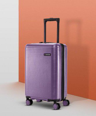 Stony Brook by Nasher Miles  Small Cabin Suitcase (55 cm) 8 Wheels - Dunes Hard-Sided Polycarbonate Cabin Purple 20 inch|55cm Trolley Bag - Purple