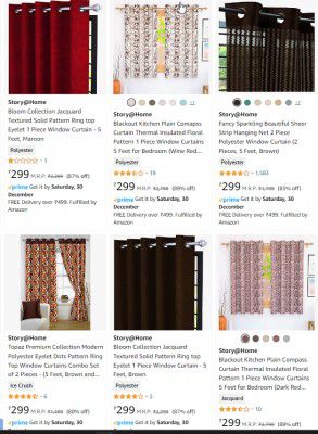 Story@Home Curtain Upto 87% Off | Starts ₹299