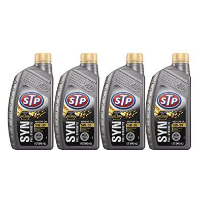 STP SYN 5W30 Full Synthetic Motor Oil 946 ml (Pack of 4, Compatible with Car)