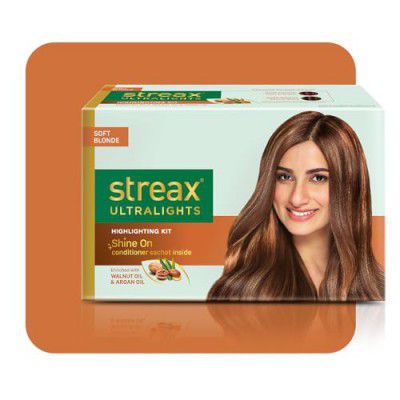 Streax Ultralights Hair Colour Highlight Kit | Blonde Hair Colour, Soft Blonde