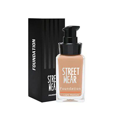 STREET WEAR Foundation -Light Medium (Light Medium) - 30 ml -Weightless, Buildable Coverage, Breathable, Water-based Formulation for Daily Use, Enriched with Vitamin E