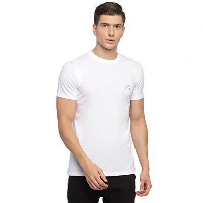 STRIPE Cotton Regular Fit Plain Half Sleeve Tshirt for Men Stylish