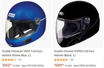 Studds Helmets at Minimum 35% off