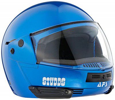 Studds Ninja 2G Flip Up Full Face Helmet (Flame Blue, XL)