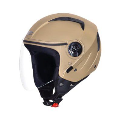 Studds Vogue Eco ISI Certified Open Face Helmet for Men & Women (Desert Strom - L)