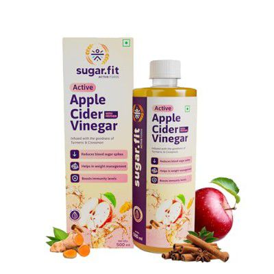 sugar.fit Active Apple Cider Vinegar - Liquid, 500 Ml