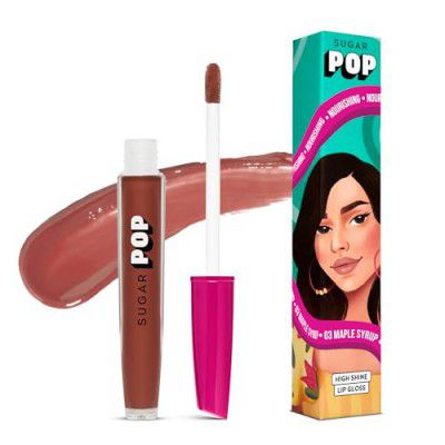 SUGAR POP High shine Lip Gloss - 03 Maple Syrup - 3.5 ml | Richly Pigmented