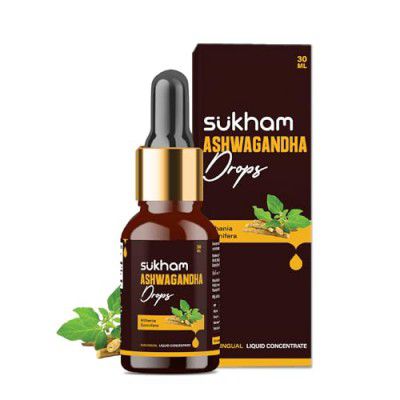 Sukham Ashwagandha Liquid Drops- Ashwagandha Root Extract | 30 ml