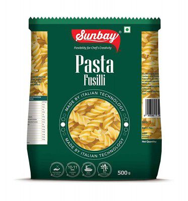 Sunbay- Fusilli Pasta - Durum Wheat, Pack of 500 gm