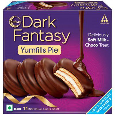 Sunfeast Dark Fantasy Yumfills, 253g, Rich Chocolate Pie Cake