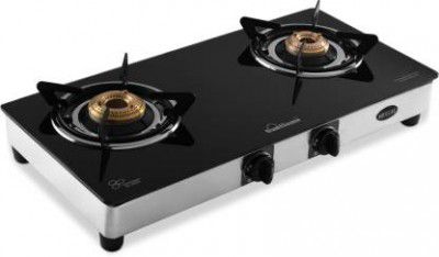 Sunflame LPG STOVE GT 2B REGAL SS Glass 