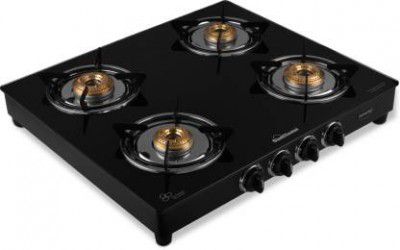 Sunflame LPG STOVE GT 4B DIAMOND BK Stainless Steel 