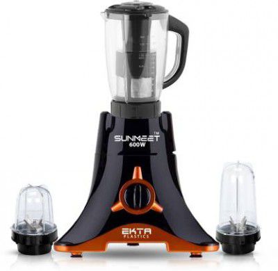 Sunmeet 600-watts Mixer Grinder  (3 jars)