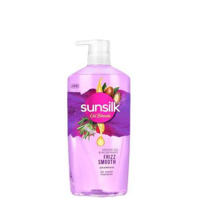 Sunsilk Argan Oil & Rosemary Frizz Smooth Oil Blends Shampoo | for Frizzy Hair | with No Added Parabens | 700 ML