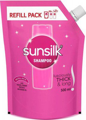 SUNSILK Lusciously Thick & Long Shampoo Refill Pack (500 ml)