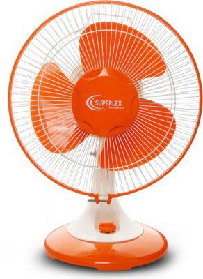 SUPERLEX Diamond STF04 300 mm Ultra High Speed 3 Blade Table Fan  (Orange, Pack of 1)