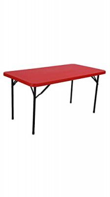 Supreme Blow Moulded Buffet Table ( Plastic , Red )