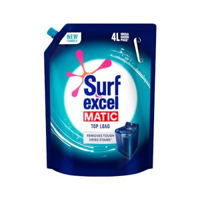 Surf Excel Matic Top Load Liquid Detergent 4L Refill Pouch