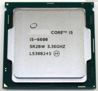 SURYAASYS Core 6th gen i5-6600 3.9 GHz LGA 1151 Socket 4 Cores Desktop Processor (Gray) (Supports H110 Motherboard)