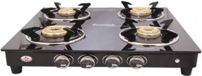 Suryajwala Surya ROYALE GT04 BB 4 Burner Stainless Steel Manual Gas Stove  (4 Burners)