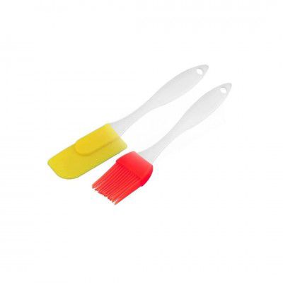 Suzec Silicone Spatula and Pastry Brush Set Special for Cake Mixer