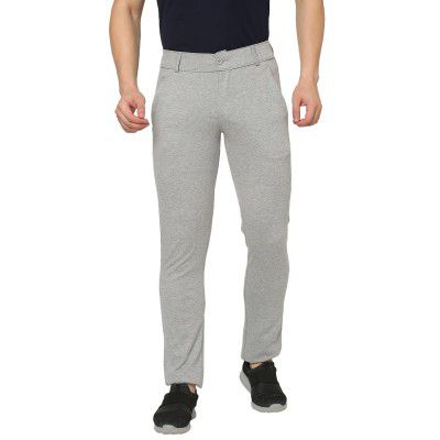 Sweet Dreams Mens Stretch,Slim Fit Pants (F-MP-0385B_Grey Mel