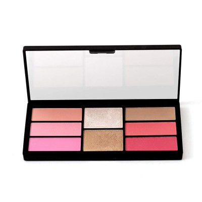 Swiss Beauty Pro Blusher & Highlighter Palette for Face makeup | Shade-04 , 18g