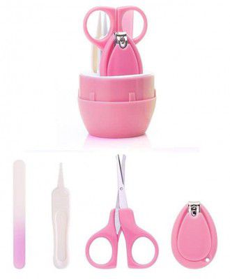 SYGA Baby, Infant and Toddler Pink Grooming Kit with Scissors - The Best Unique Baby Shower Gift for Girls and Boys