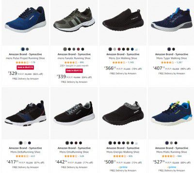 Amazon Brand - Symactive Mens Shoes Starts @419 | Upto 89% Off