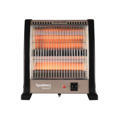 Symphony Solaris Quartz 800W Room Heater for Home with ISI Certified 2 Quartz Heating Tubes and Energy Efficient Heating