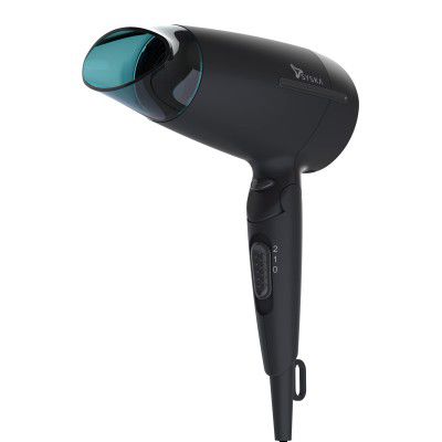 Syska 1600 Watts Hair Dryer HD1660 with 2 heat/Speed, Cold Air Function, 1.8m Power Cord with Hanging Loop, Foldable Function, Overheating Protection (Black)