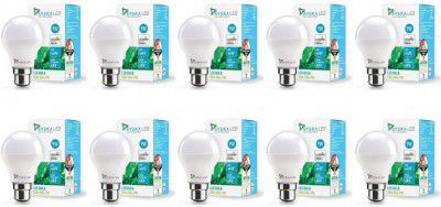 Syska 9 W Round B22 LED Bulb (White, Pack of 10)