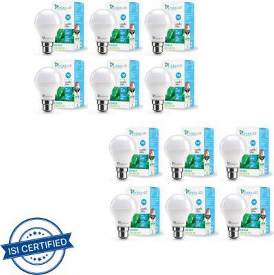 Syska 9 W Standard B22 LED Bulb (White, Pack of 12)