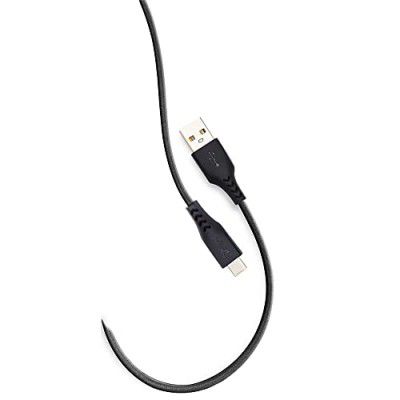 Syska CCCP02 1.2 m USB Type C Fast Charging Cable (Compatible with Mobile, Tablet, Elegant Black)